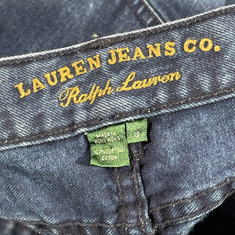 Lauren Ralph Lauren Jeans Womens 10‎ Blue Straight Leg Dark Wash Denim - Picture 8 of 11